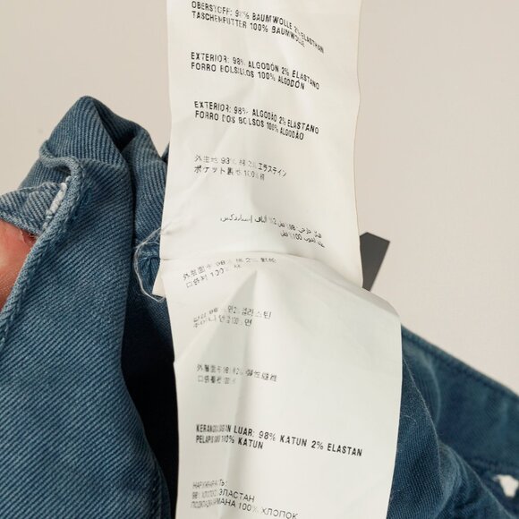 Prada Blue Cotton-Twill Straight-Leg Jeans - Picture 13 of 16